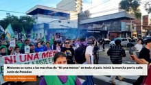 Misiones se suma a las marchas de “Ni una menos” en todo el país: inició la marcha por la calle Junin de Posadas