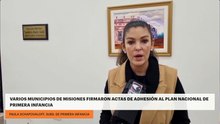 Varios municipios de Misiones firmaron actas de adhesión al plan nacional de primera infancia