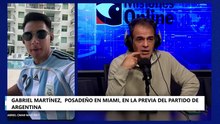 GABRIEL MARTÍNEZ,  POSADEÑO EN MIAMI, EN LA PREVIA DEL PARTIDO DE ARGENTINA