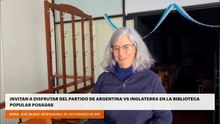 Invitan a disfrutar del partido de Argentina vs Inglaterra en la Biblioteca Popular Posadas