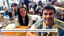 Así se vive el partido de Argentina - Inglaterra desde bares de la Costanera de Posadas