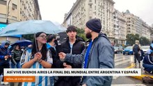 Así vive Buenos Aires la final del Mundial entre Argentina y España
