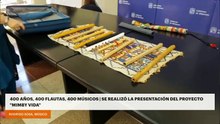 400 años, 400 flautas, 400 músicos | Se realizó la presentación del proyecto "Mimby Vida"