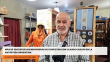 Más de 100 escuelas misioneras se conectan con la base Carlini en la Antártida Argentina