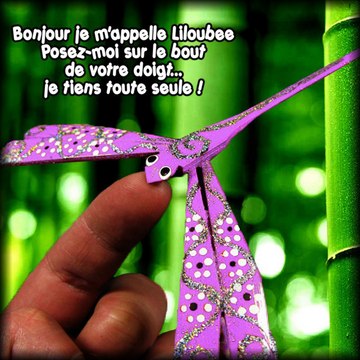 Liloubee la libellule en bambou