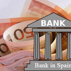 Bank in Barcelona in Spain