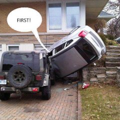 You drive like your mother!