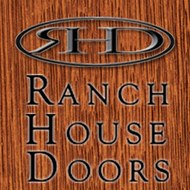 Faux wood garage doors