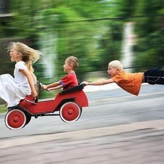 having fun