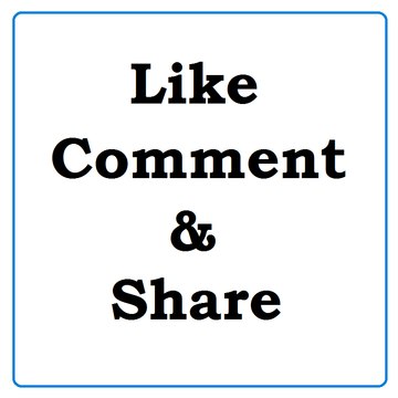 Like Comment & Share