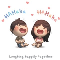 together laugh