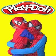 Spiderman play doh