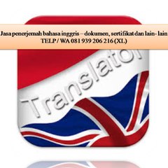 Jasa penerjemah bahasa inggris