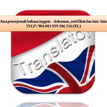 Jasa penerjemah bahasa inggris