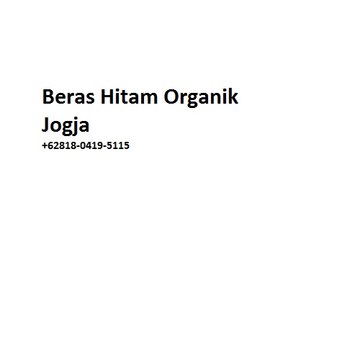 Jual Beras Hitam Jogja | +62818-0419-5115