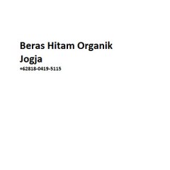 Jual Beras Hitam Jogja | +62818-0419-5115