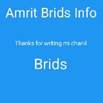 Amrit Birds Info