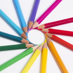 rainbow colors