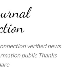 The journal connection