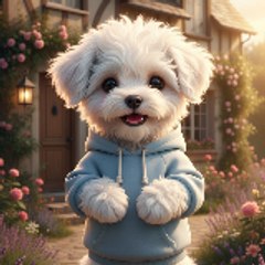 Two Tiny bichon