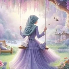 Relaxing words, voice and scenery