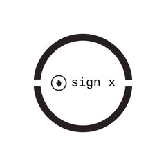 Sign X