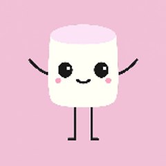 Happy marshmallow