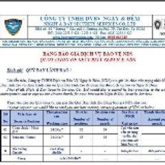 Báo giá dịch vụ bảo vệ - Bảo vệ Ngày & Đêm