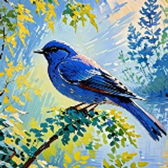 Blue Thornbird