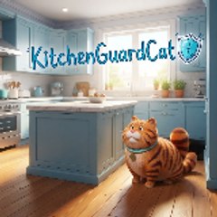 Kitchen Guard Cat