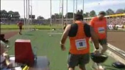 Athlé lancer poids Reese Hoffa 21m59 Hengelo 2009