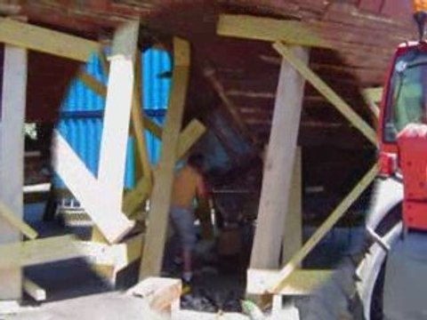 Dépose gouvernail & quille Biche mardi 23 juin 2009 1