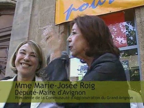 Mme Marie-Josée Roig, Député-maire d'Avignon soutient Maryse