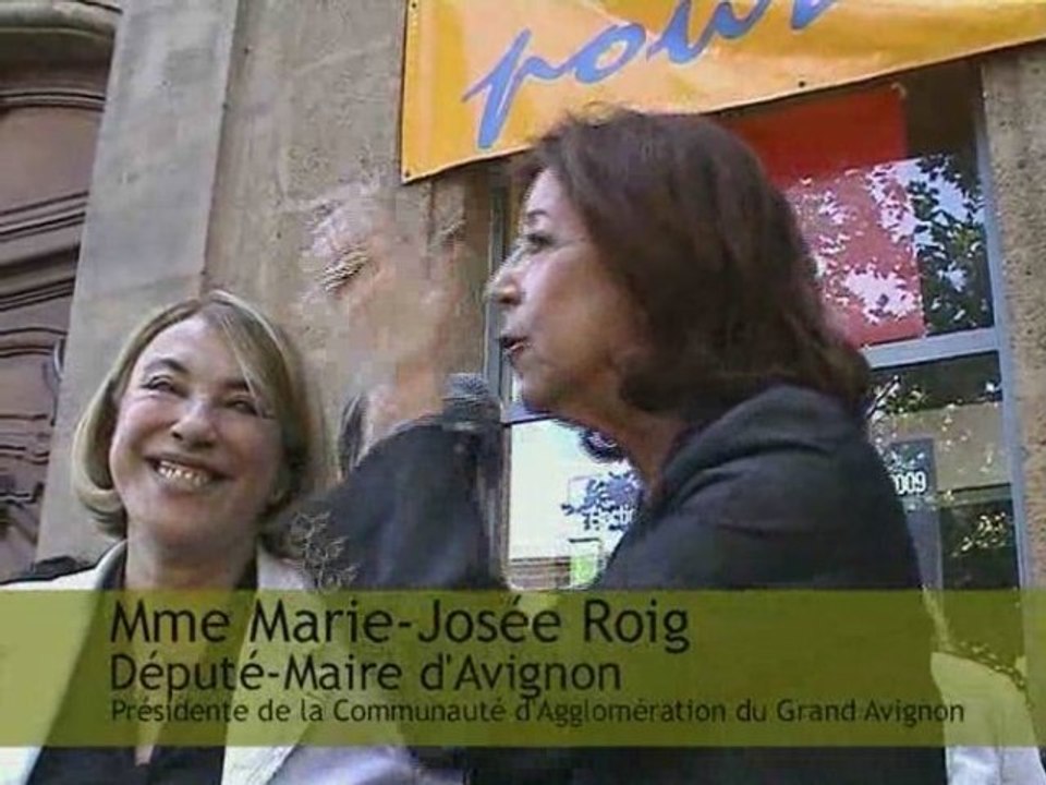 Mme Marie-Josée Roig, Député-maire d'Avignon soutient Maryse