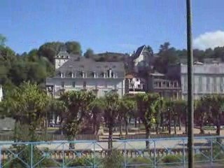 La Bourboule: Panoramique vu du quai Jeanne d'Arc