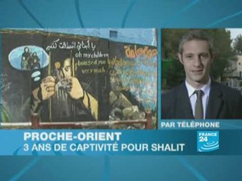 Israël: 3 ans de captivité pour Gilad Shalit