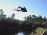 bmx water jump , Landes.