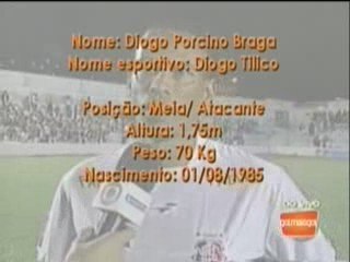 Jogador Diogo Tilico