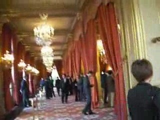 Entrée dans le Palais de l'Elysée