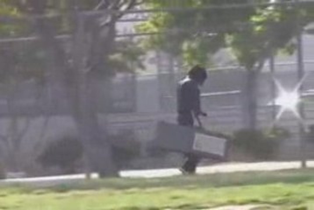 Kristen Stewart on the set of Runaways