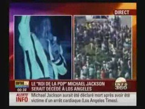 Michael Jackson est Mort (BFM TV-26.06.2009)