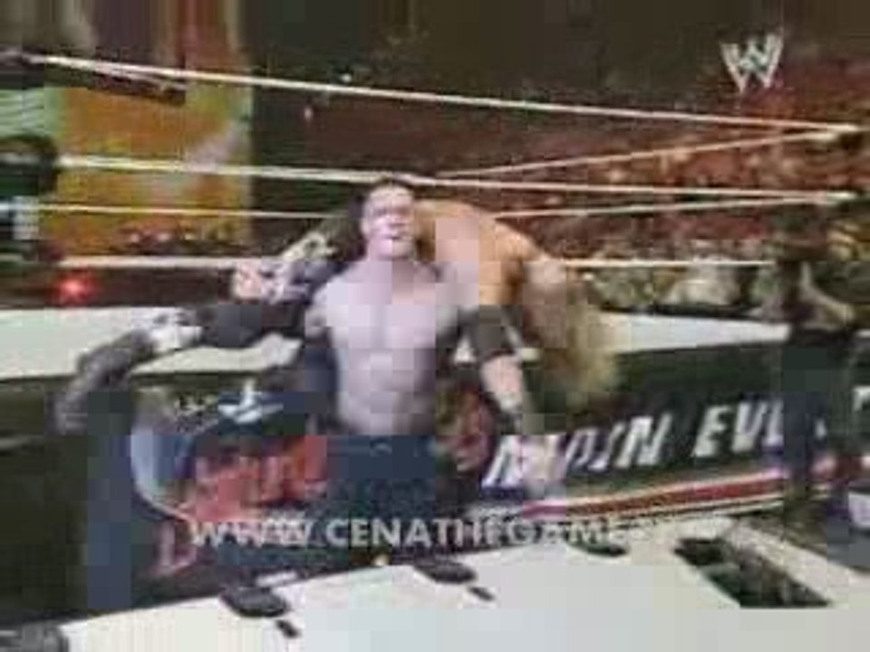 john cena attacks & destroys edge