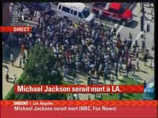 MICHAEL JACKSON  MORT CONFIRMEE  SUR I TELE