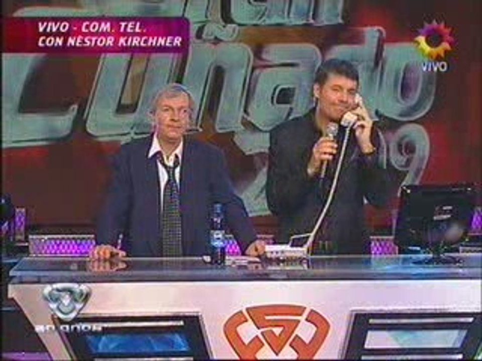 Nestor kirchner Habló con Marcelo Tinelli Gran Cuñado