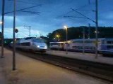 Passage d'un TGV PSE à destination de Cherbourg