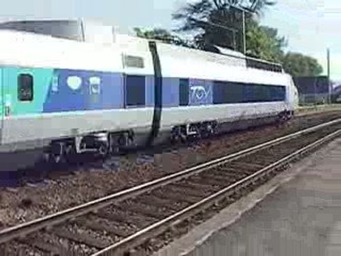 Passage de ce même TGV PSE retournant à Paris Gare de Lyon