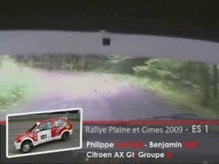 Rallye Plaine et cîmes  2009 ES1  CAPON / ELET