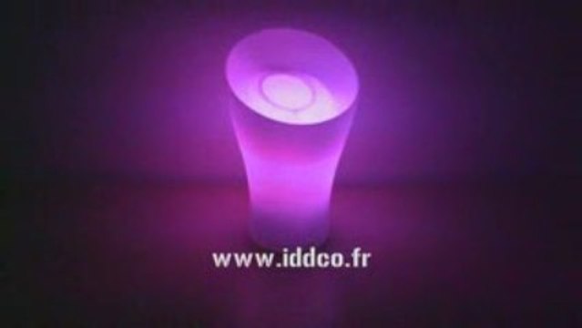 vase brumisateur lumineux LED decoration