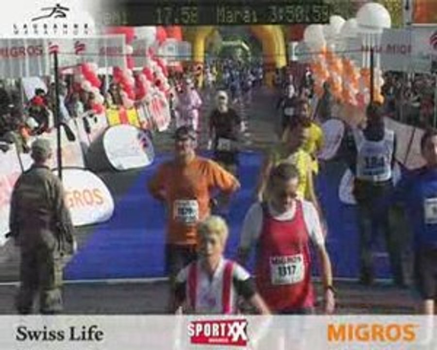 Lausanne Marathon 2008 Finish line - Dossard 920