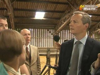 Bruno Le Maire, Première rencontre avec les agriculteurs